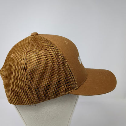 Carhartt Trucker Hat Brown One Size Boise Co-op Market Mesh Snapback Logo 1973
