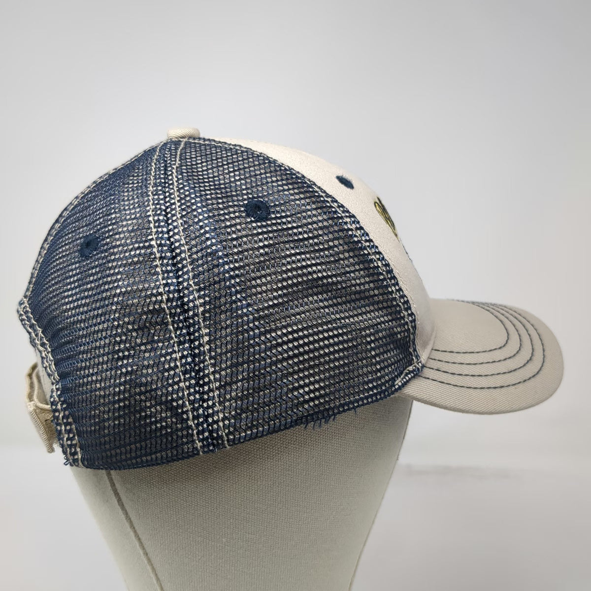 Blue Angels Virginia Beach Mesh Baseball Cap Beige One Size US Navy Military Hat
