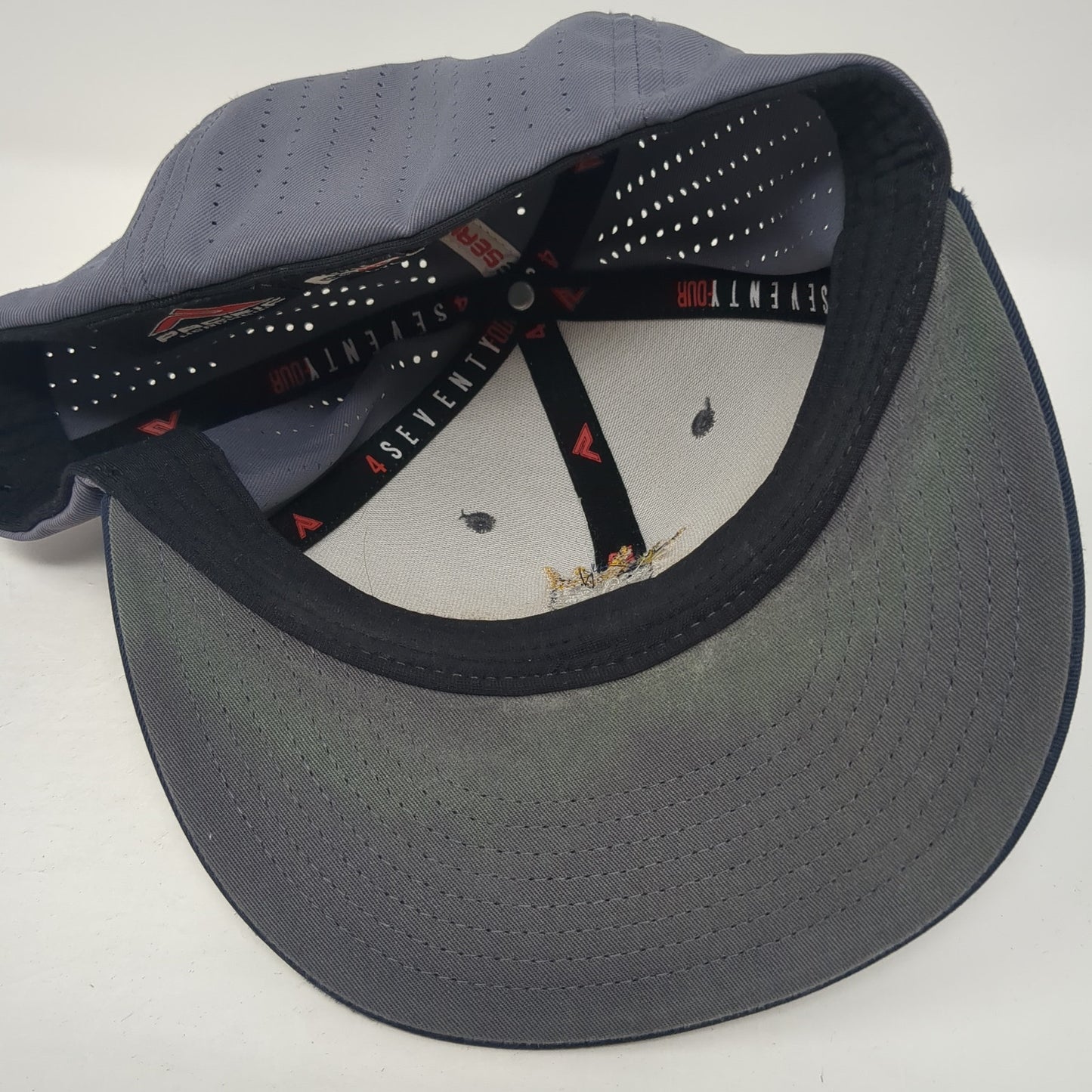 Skull King Fitted Hat Multi XL Embroidered Laser Cut Pacific Headwear