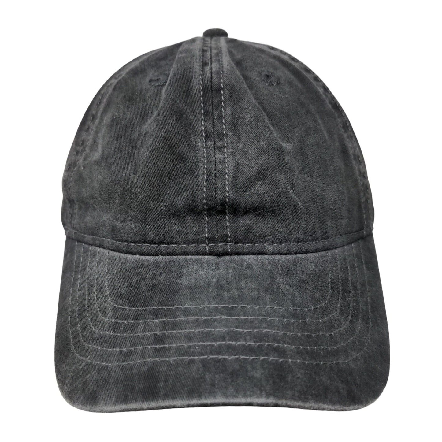 Unbranded Slideback Hat Black OSFM Adjustable Solid Blank Vent Holes