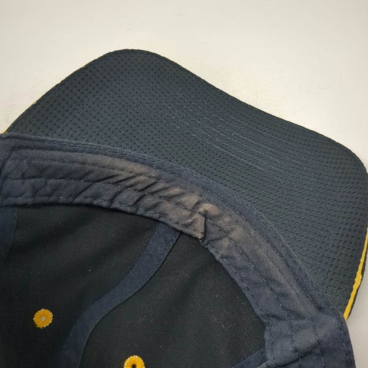 Apparel Collection Snapback Blue Hat One Size McDonalds Logo Side Patch Yellow