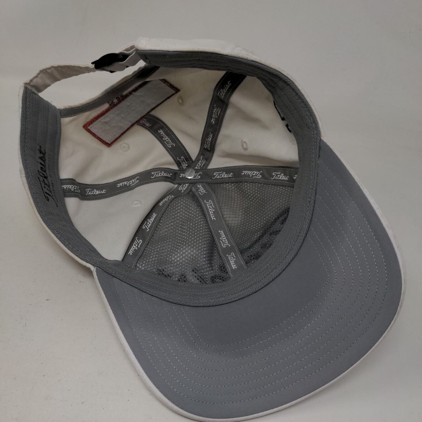 Titleist FJ Pro V1 Slideback Golf Hat White One Size Embroidered Adjustable
