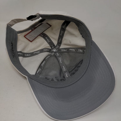 Titleist FJ Pro V1 Slideback Golf Hat White One Size Embroidered Adjustable
