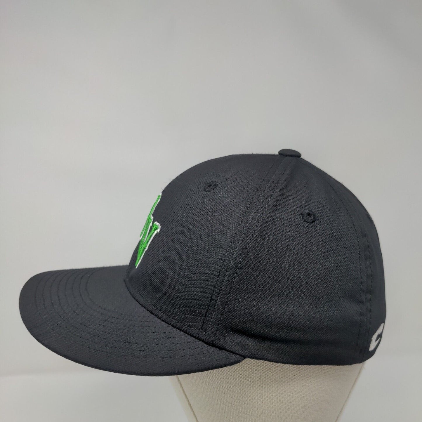 WV Fitted Hat Black S/M HC2 C-Fit Embroidered Vented Holes 6 Panel Champro