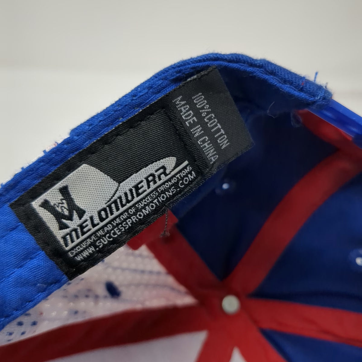 Chicago Cubs MLB Melonwear Snapback Hat Blue Red White One Size Rizzo 44 Graphic