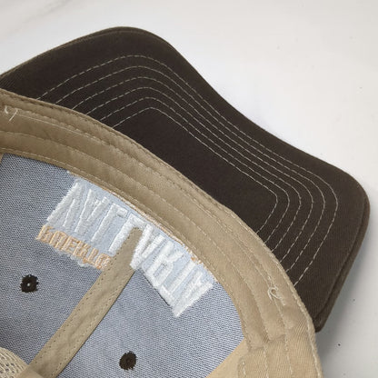 Invasion Brown Trucker Hat One Size Puerto Vallarta Mexico Mesh Snapback Stitch