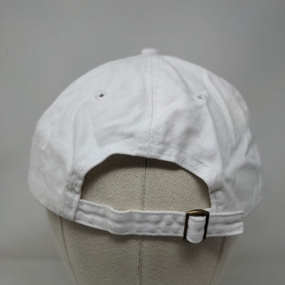 American Flag Patch Slideback Hat White OSFM Adjustable Vent Holes