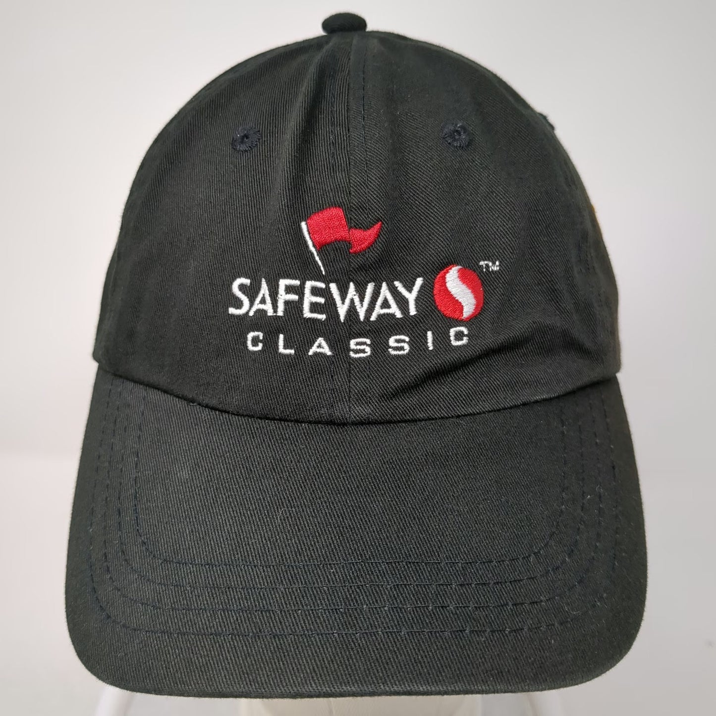 AccentMarketing Safeway Classic Golf Hat Black One Size Baseball Cap Slideback