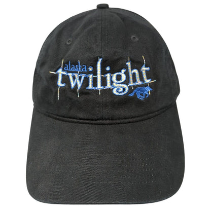 Alaska Twilight Strapback Hat Black One Size Petersburg Pacific Headwear