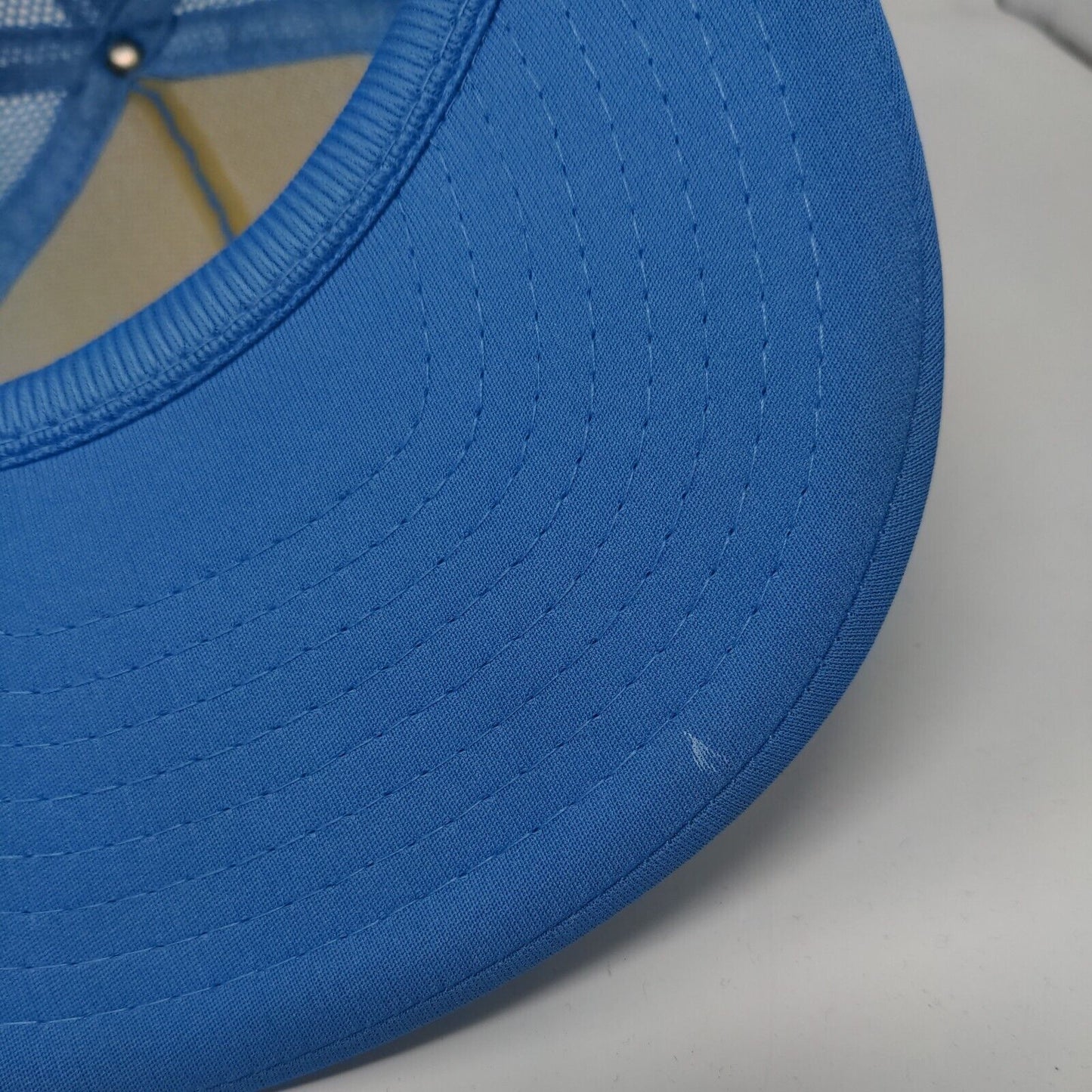 Ideal Plumbing Co. Snapback Rope Trucker Hat Blue One Size Mesh Back