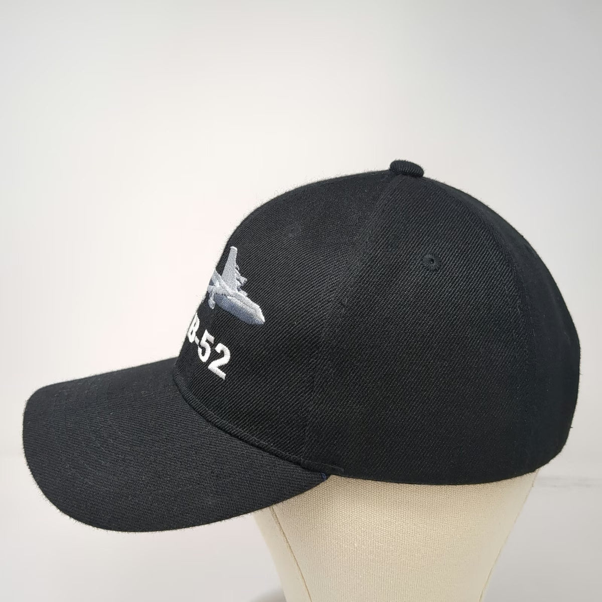 Baseball Cap Black One Size B-52 Bomber Plane Strapback Military Aviation Hat
