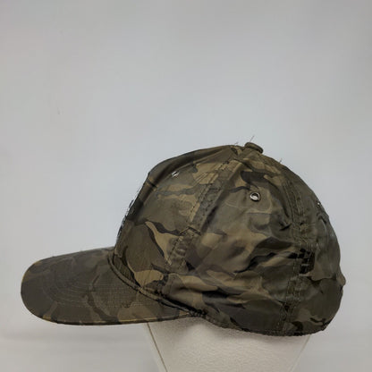 Skull Snapback Hat Camouflage One Size Adjustable Embroidered Ace Cap Inc.