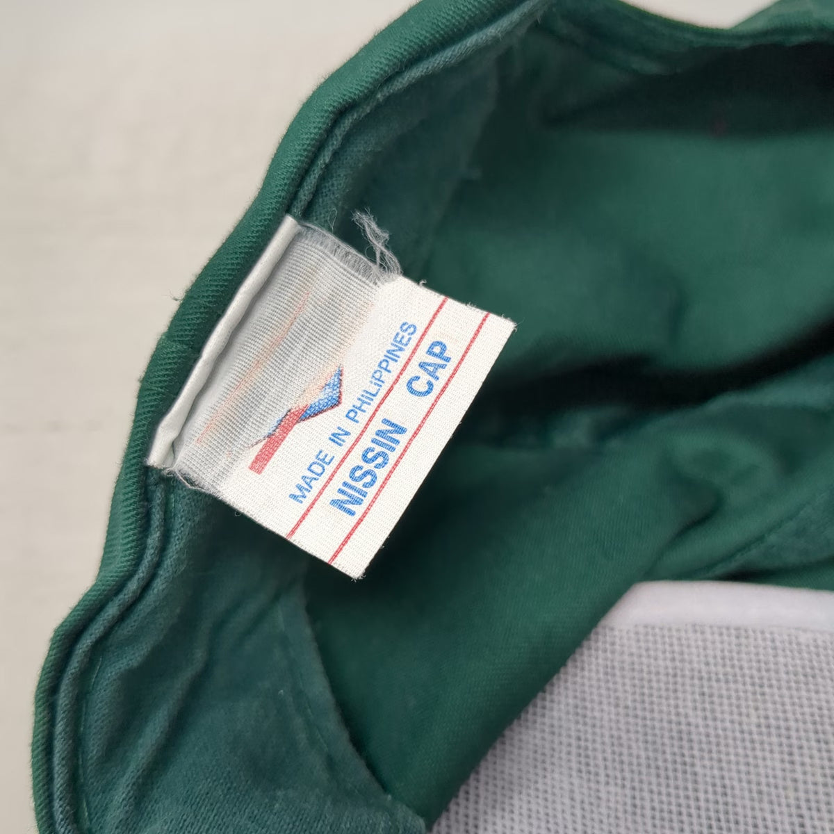 Nissin Cap 5 Panel Green One Size Slideback Rope S.O.U. Logo Embroidered Hat