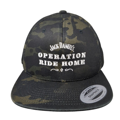 Jack Daniel's Operation Ride Home Snapback Hat Camo One Size Yupoong