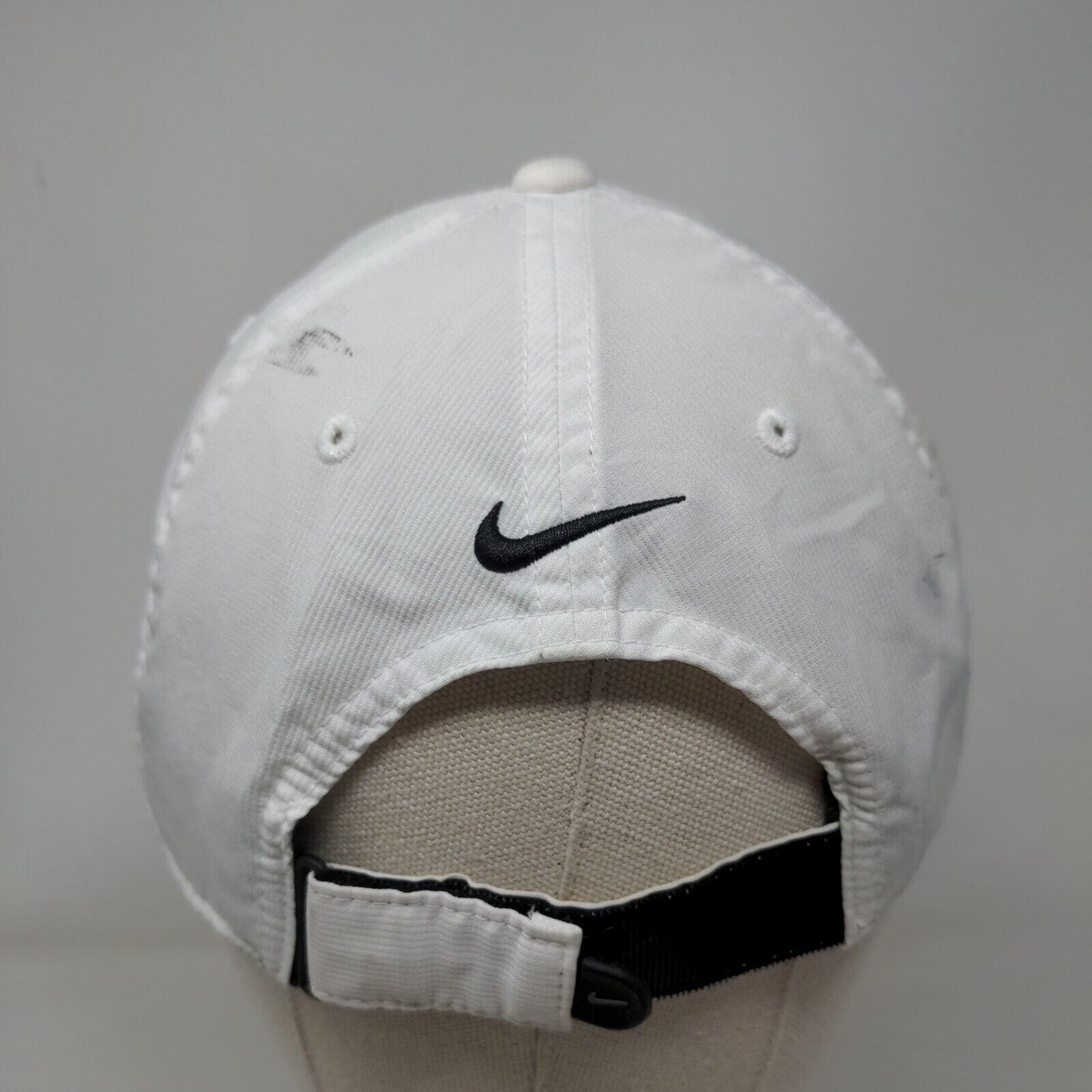 Nike Strapback Hat White OSFM Adjustable Embroidered Swoosh Legacy91 Dri-Fit