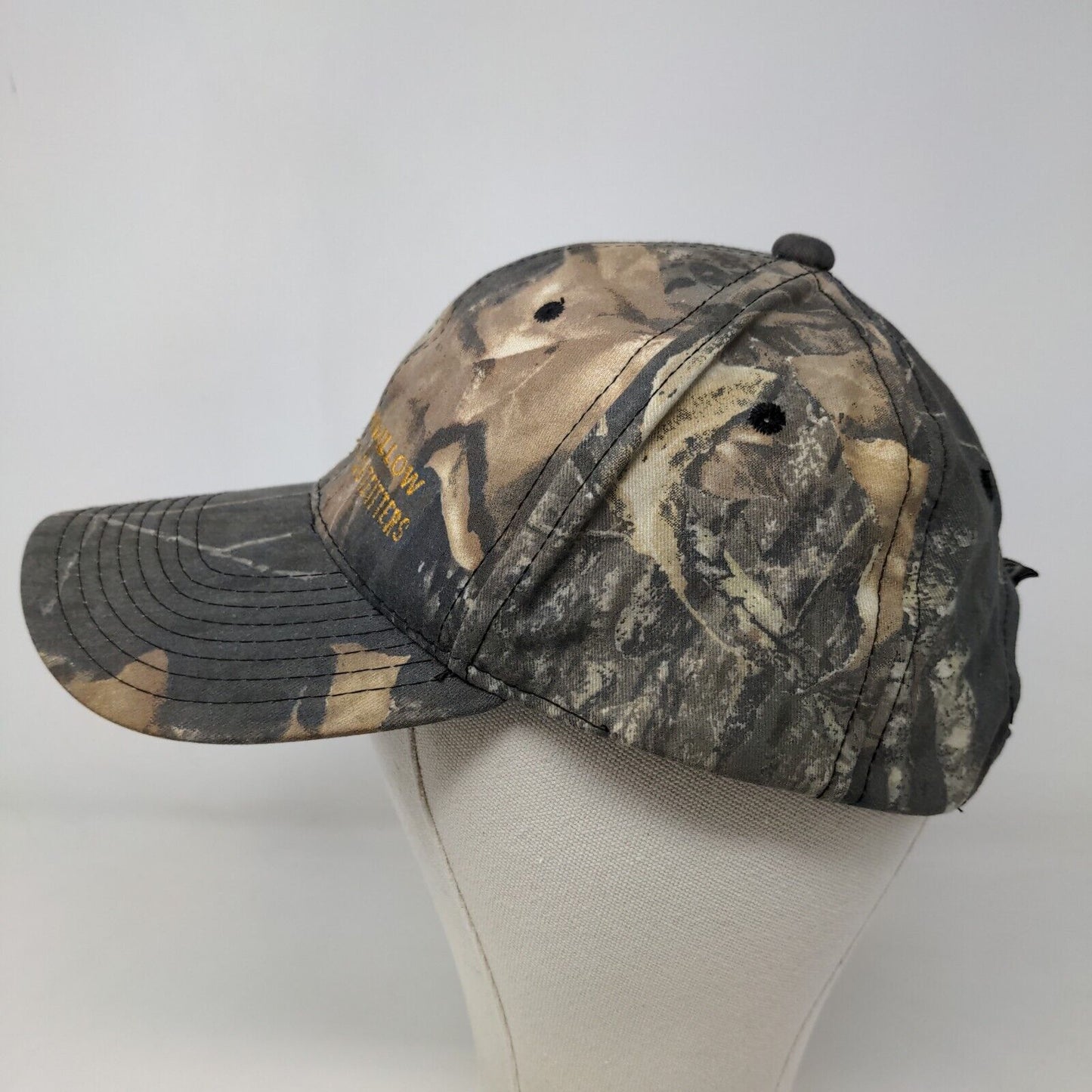 Outdoor Cap Men's Strapback Hat Camo OSFM Flatwillow Creek Outfitters Logo Deer