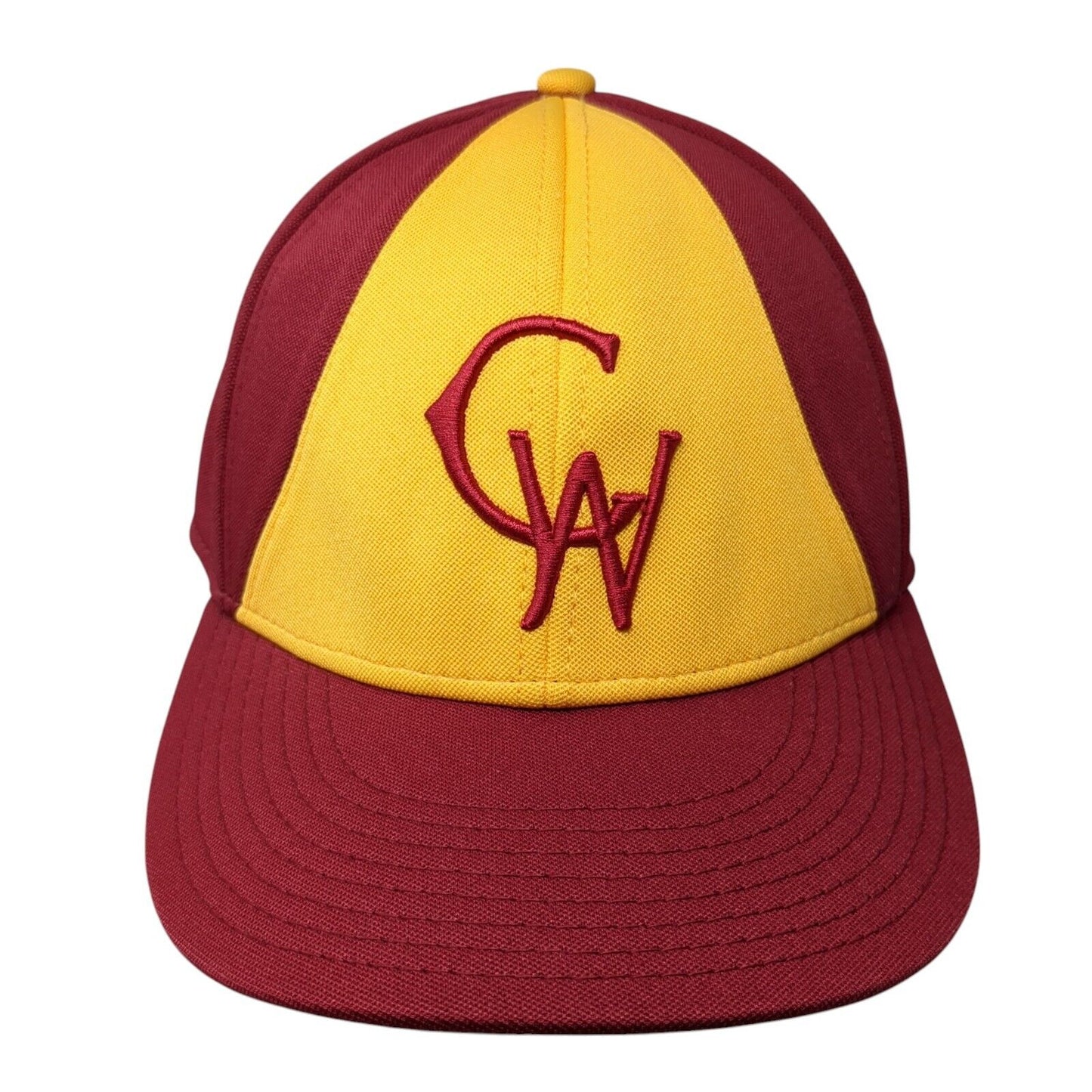 CW Fitted Hat Red Large A-Flex Embroidered 6 Panel Gametek The Game Pro