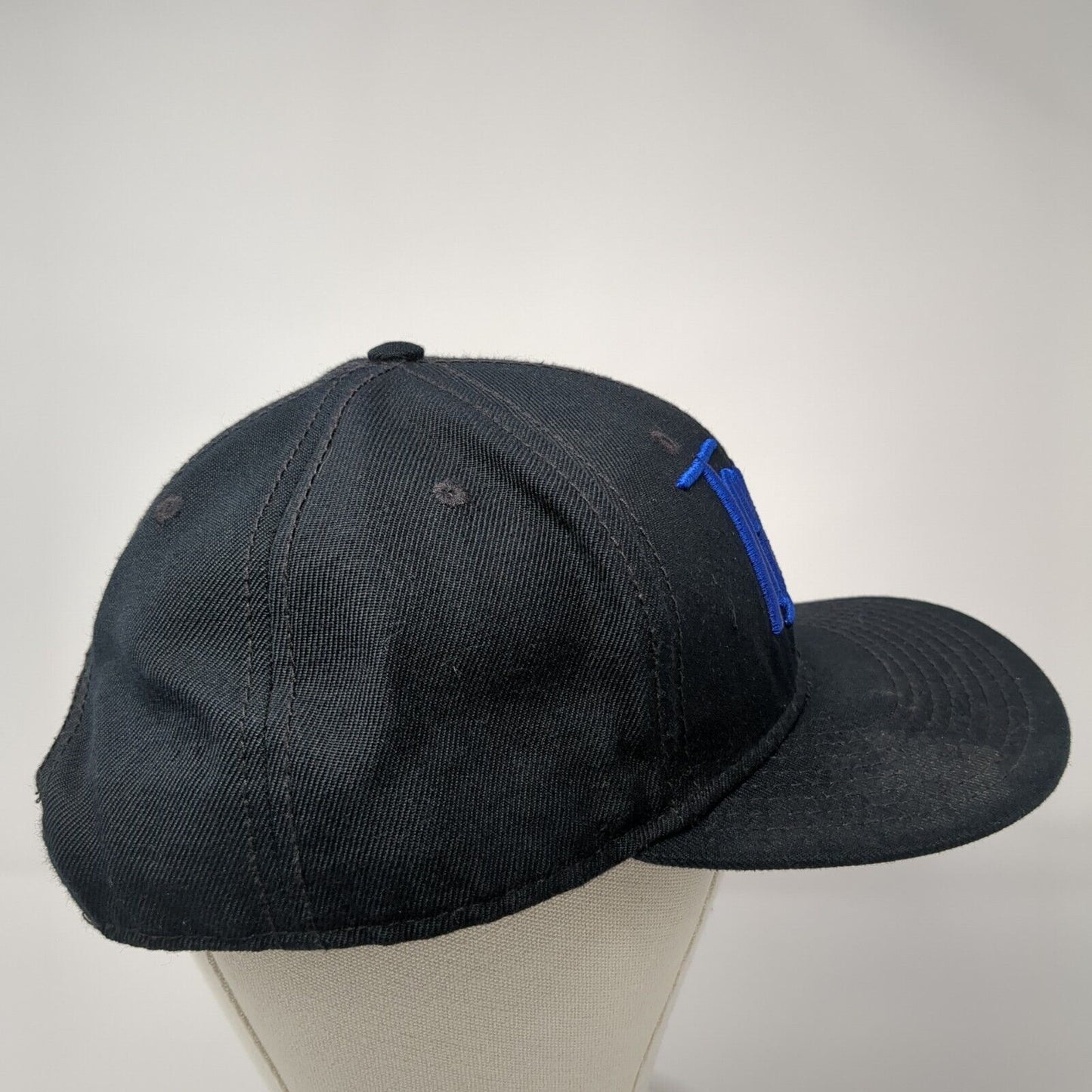 Touch Snapback Hat Black One Size Adjustable Embroidered Solid Otto