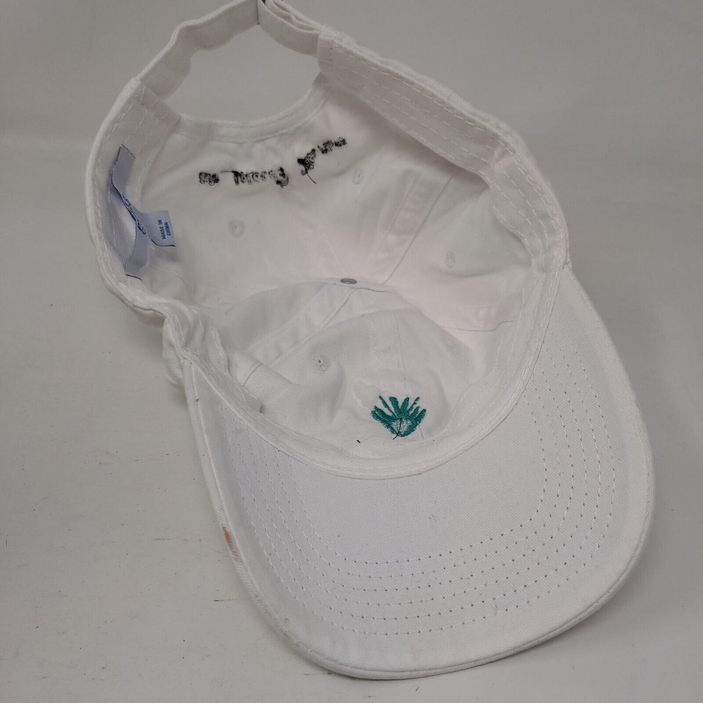 Ja Ja En Ingles Ha Ha Slideback Hat White One Size Port & Company