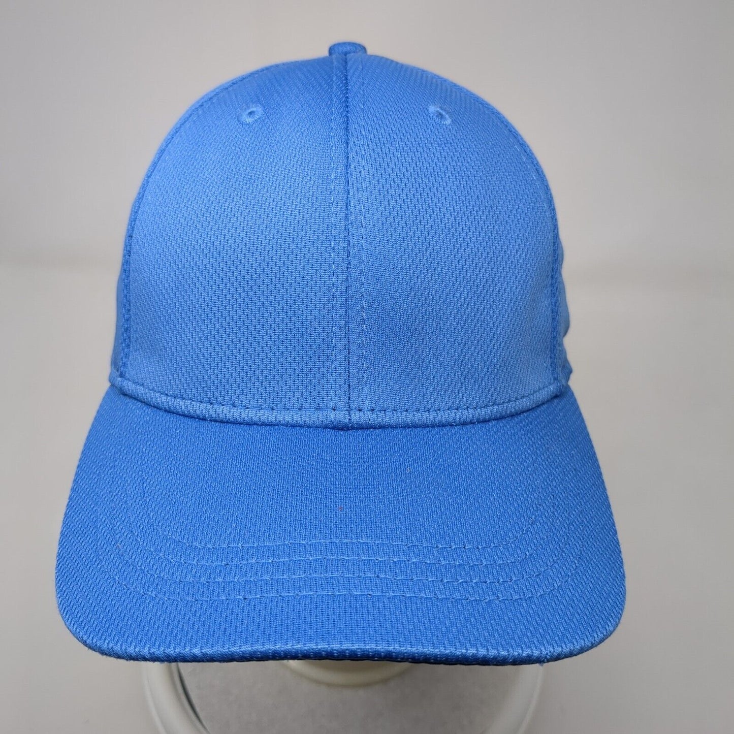 Athletic Works Fitted Hat Blue L-XL Solid Blank 6 Panel Vent Holes