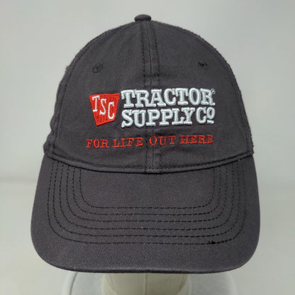 Tractor Supply Co Slideback Hat Gray One Size Embroidered 6 Panel