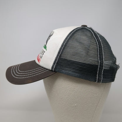Billabong Trucker Hat Gray One Size California Love Bear Mesh Snapback Surf Cap