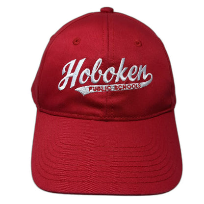 Outdoor Cap Baseball Red One Size Hoboken Public Schools Strapback Logo Hat