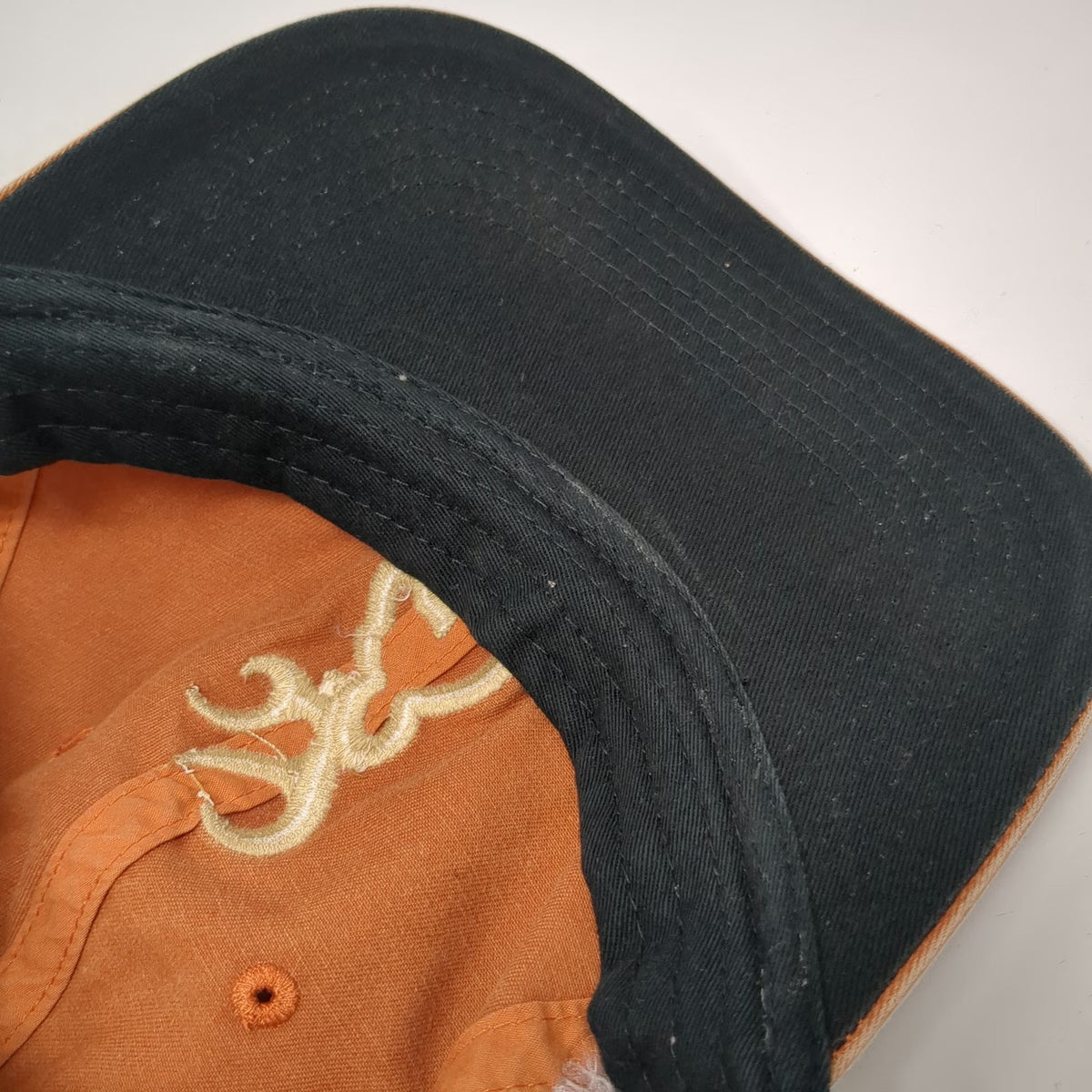 Browning Trucker Hat Brown One Size Buckmark Logo Mesh Back Snapback Hunting Hat