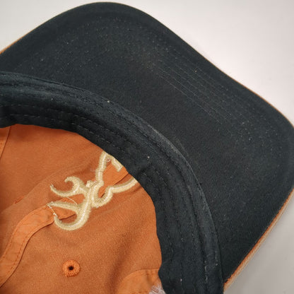 Browning Trucker Hat Brown One Size Buckmark Logo Mesh Back Snapback Hunting Hat