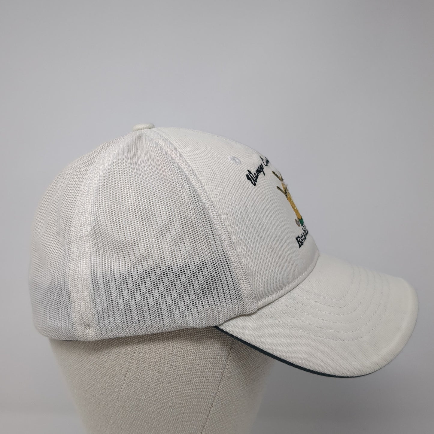 Wamego Country Club Fitted Baseball Cap White Large Embroidered Flexfit NikeGolf