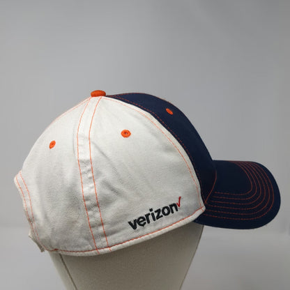 BDA Denver Broncos NFL Cap Blue One Size Verizon Logo Orange Stitching Strapback