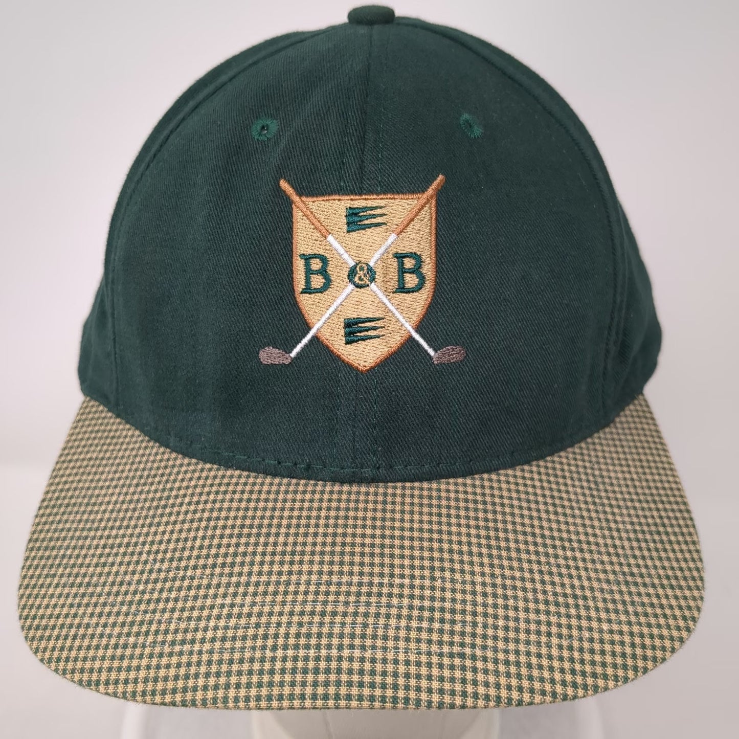 American Dry Goods Baseball Cap Green One Size Golf Logo Boole USA Slideback Hat