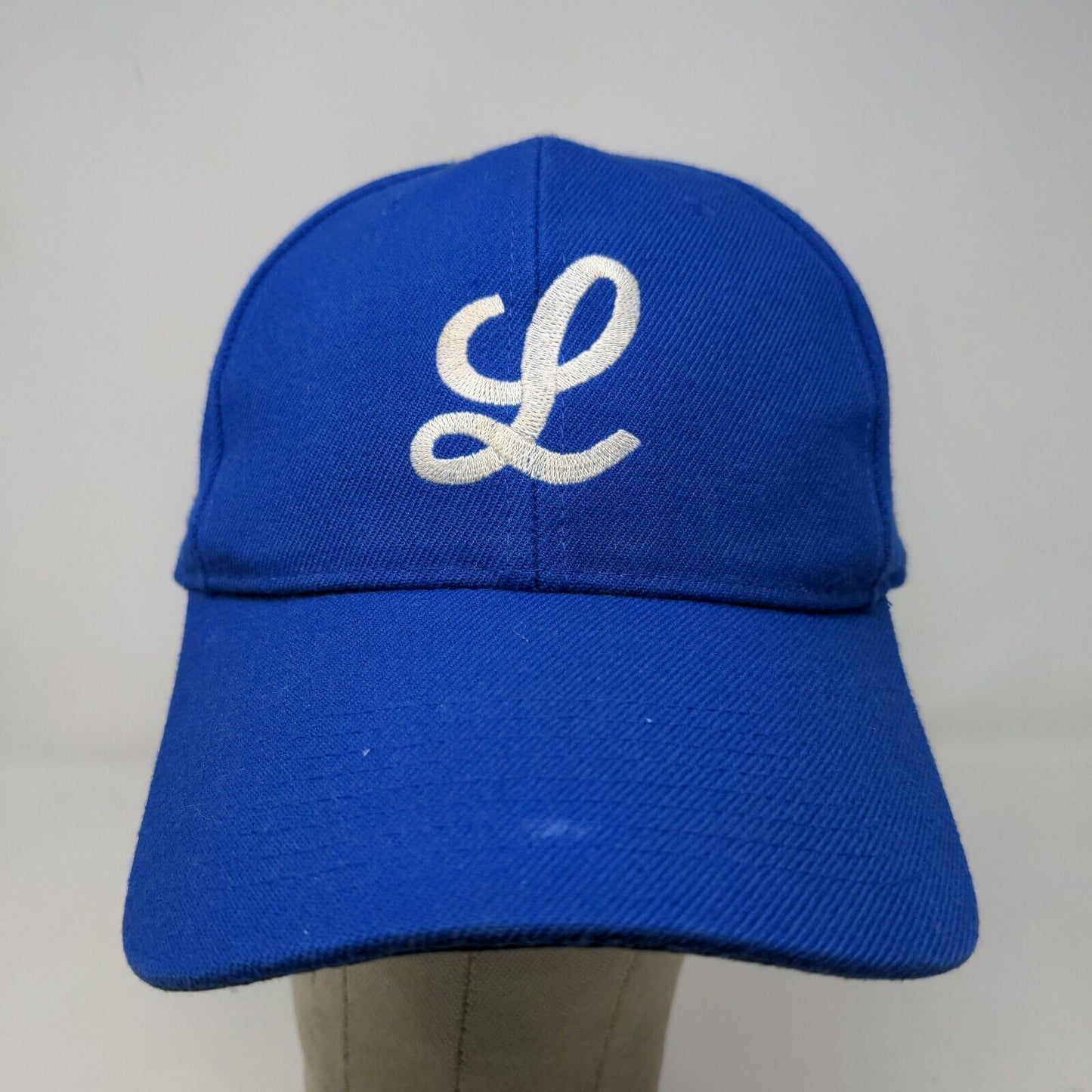 San Sun Men's Snapback Hat Blue Size OSFA Embroidered L Logo