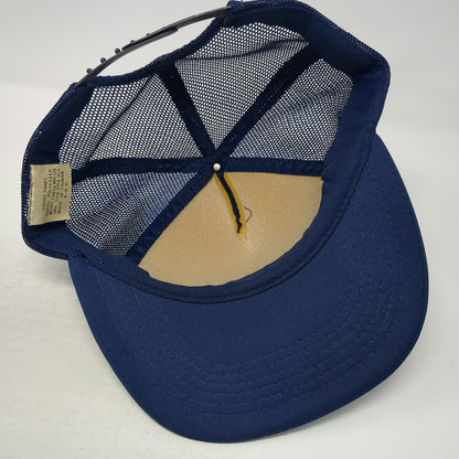 Trucker Hat Blue One Size Moody Blues USA 84 Tour Mesh Back Snapback Rope Music