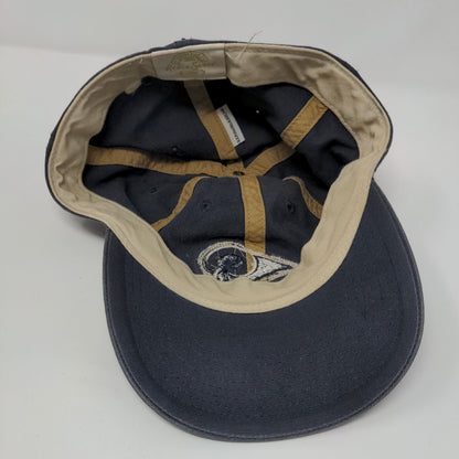 St. Louis Rams Fitted Hat Blue L/XL 6 Panel Retro Sport Reebok NFL