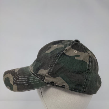 Unbranded Strapback Hat Fatigue Camouflage OSFM Adjustable Vented Holes Blank