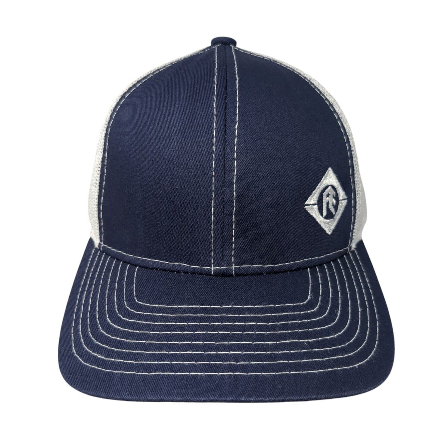 FE Snapback Trucker Hat Blue One Size Adjustable Mesh Back Platinum Series OC