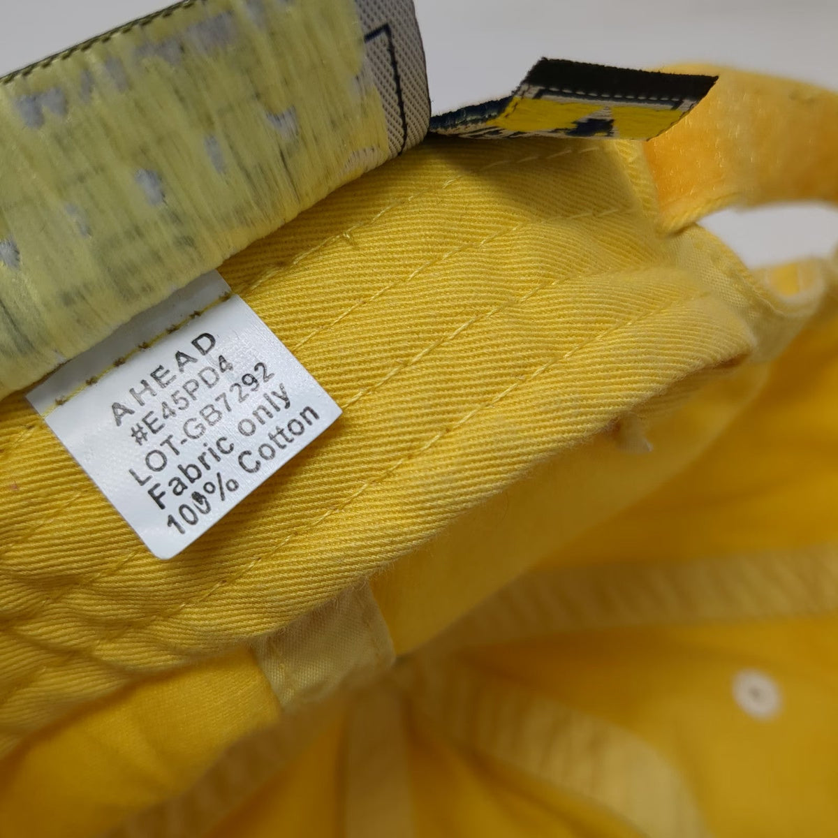 Ahead Baseball Cap Yellow One Size Turks & Caicos Mermaids Ship Wheel Cotton Hat
