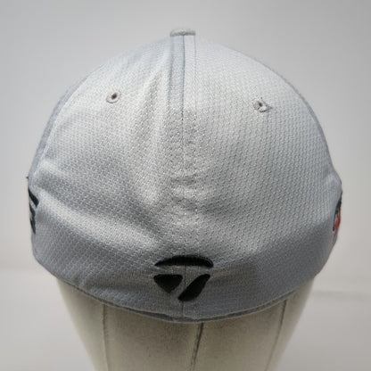 TaylorMade Baseball Cap Gray XL Fitted R15 Aero Burner Flexfit Golf Sport Hat