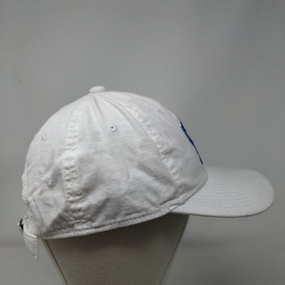 Adidas Trefoil Patch Slideback Hat White OSFM Adjustable Solid 6 Panel