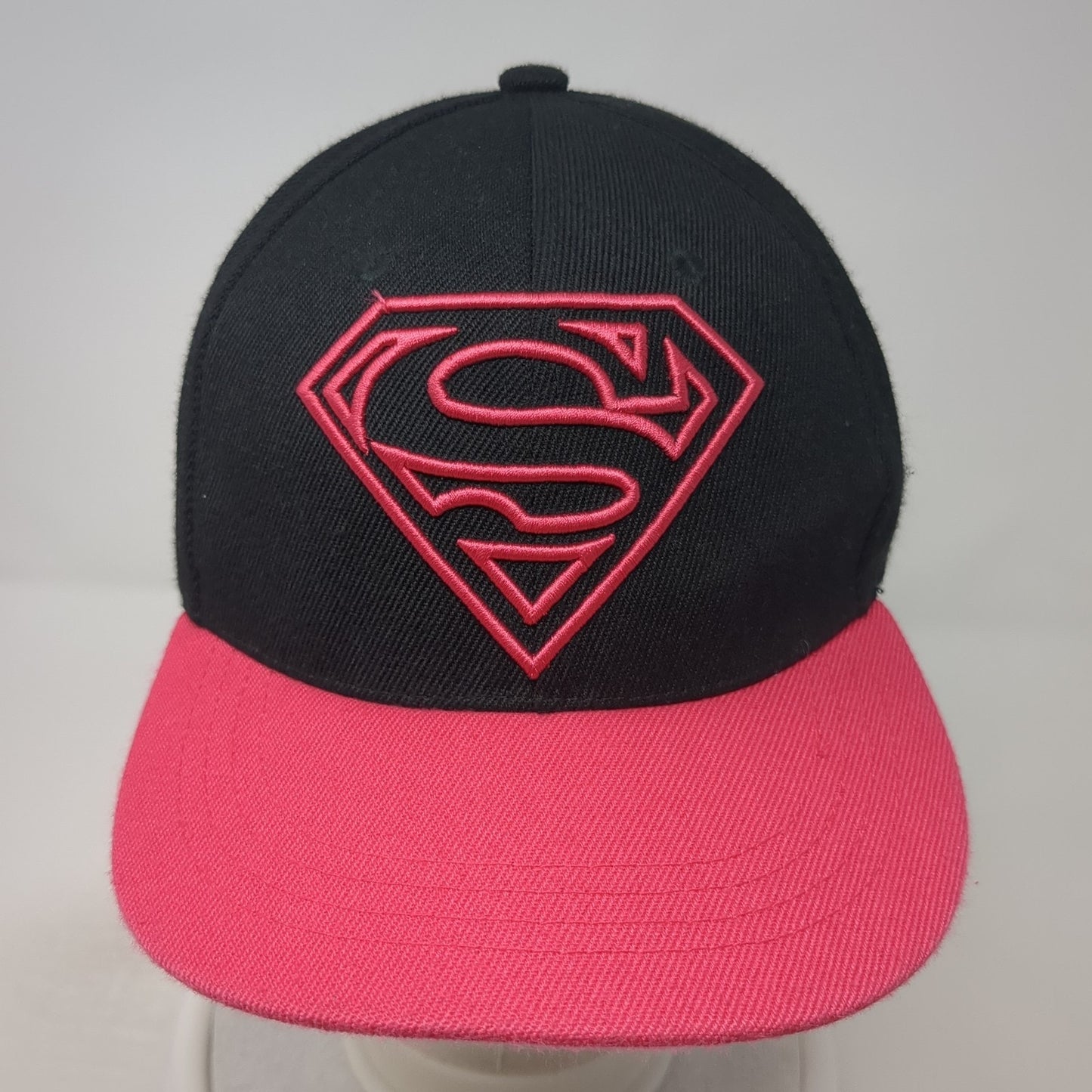 Superman Snapback Hat Multicolor One Size Adjustable Embroidered Six Flags