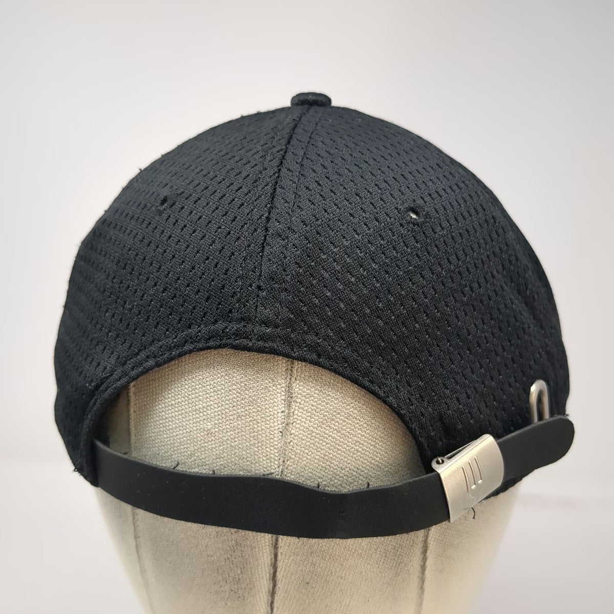 Chef Works Baseball Cap Black One Size Mesh Slideback Orange Trim Uniform Hat