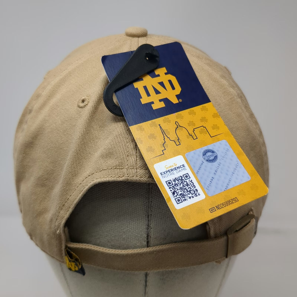'47 Notre Dame Fighting Irish NCAA Beige One Size Cap Slideback Adjustable Hat