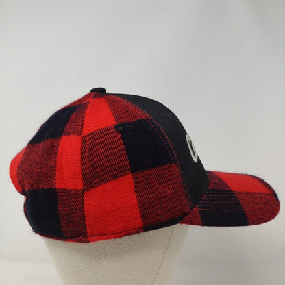 Cabela's Snapback Hat Multicolor OSFA Adjustable Check 6 Panel Cotton