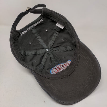HERO I Am One Blood Slideback Hat Gray One Size Adjustable Embroidered Cotton