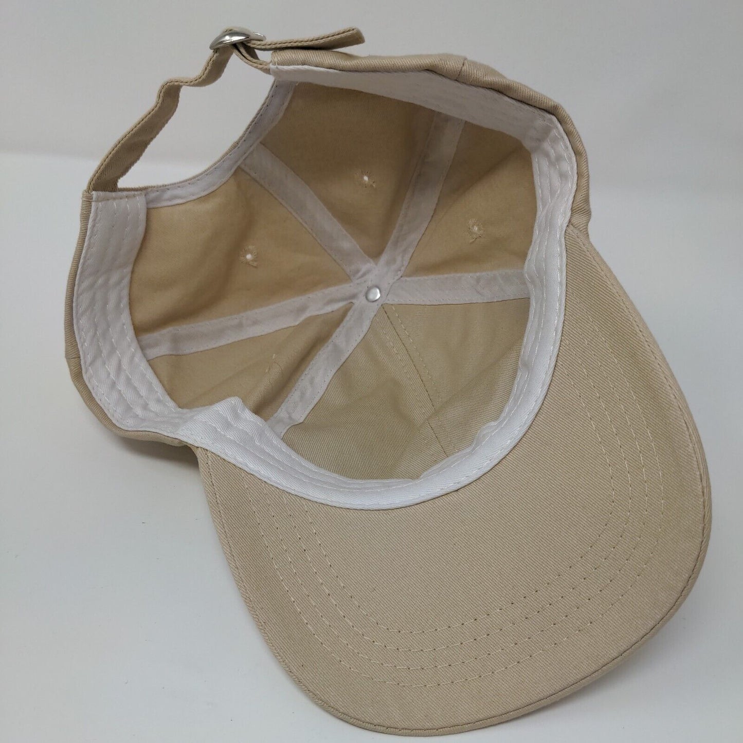 Pinners Slideback Hat Tan OSFA Adjustable Embroidered Vent Holes