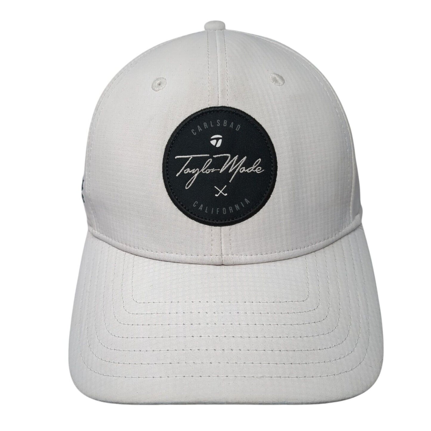 TaylorMade Carlsbad California Golf Boise Strapback Hat White OS Adjustable