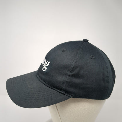 Zing Slideback Baseball Cap Black One Size Adjustable Embroidered Port Authority