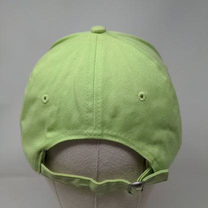 Elephant Slideback Hat Green One Size Adjustable Embroidered Vented Holes