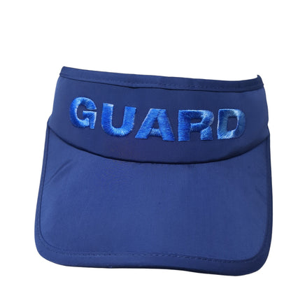 Guard Kiefer Strapback Visor Hat Blue One Size Adjustable Embroidered